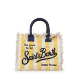 Borsa Vanity in canvas a righe VANI001 09510L MC2 SAINT BARTH 