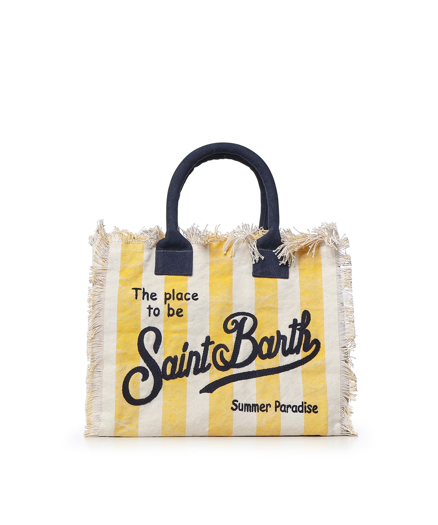 Borsa Vanity in canvas a righe VANI001 09510L MC2 SAINT BARTH 