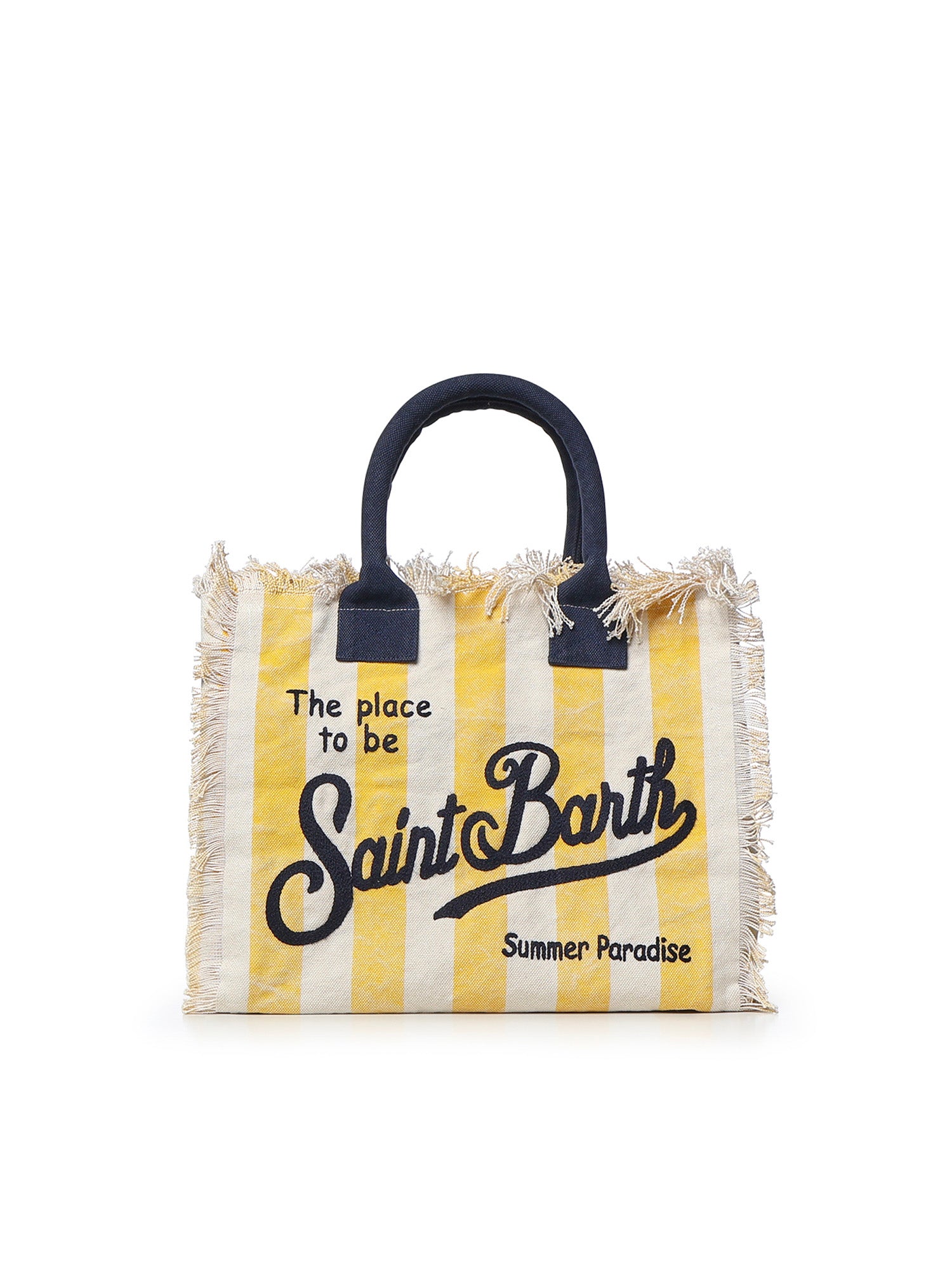 Borsa Vanity in canvas a righe VANI001 09510L MC2 SAINT BARTH 