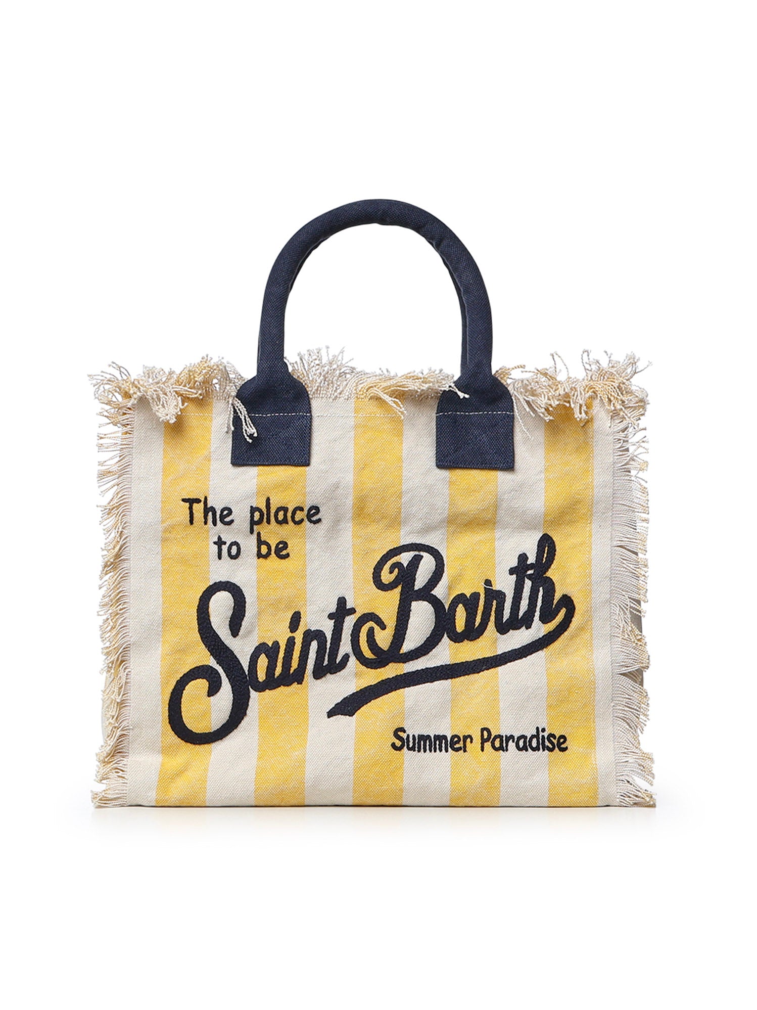 Borsa Vanity in canvas a righe VANI001 09510L MC2 SAINT BARTH 