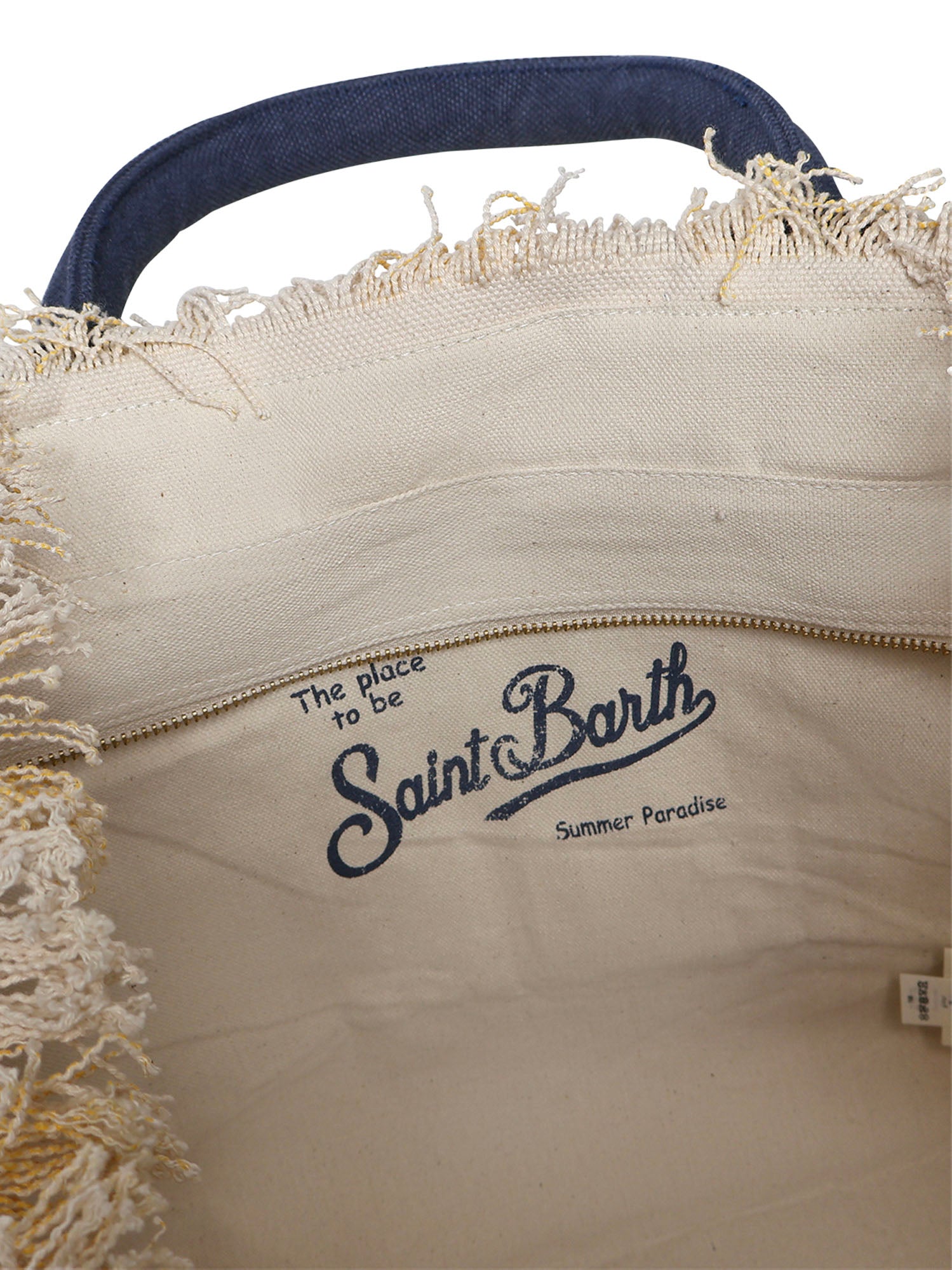 Borsa Vanity in canvas a righe VANI001 09510L MC2 SAINT BARTH 