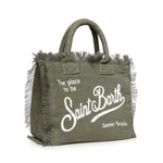 Borsa Vanity in lino con logo VANI022 00144L MC2 SAINT BARTH 
