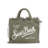 Borsa Vanity in lino con logo VANI022 00144L MC2 SAINT BARTH 