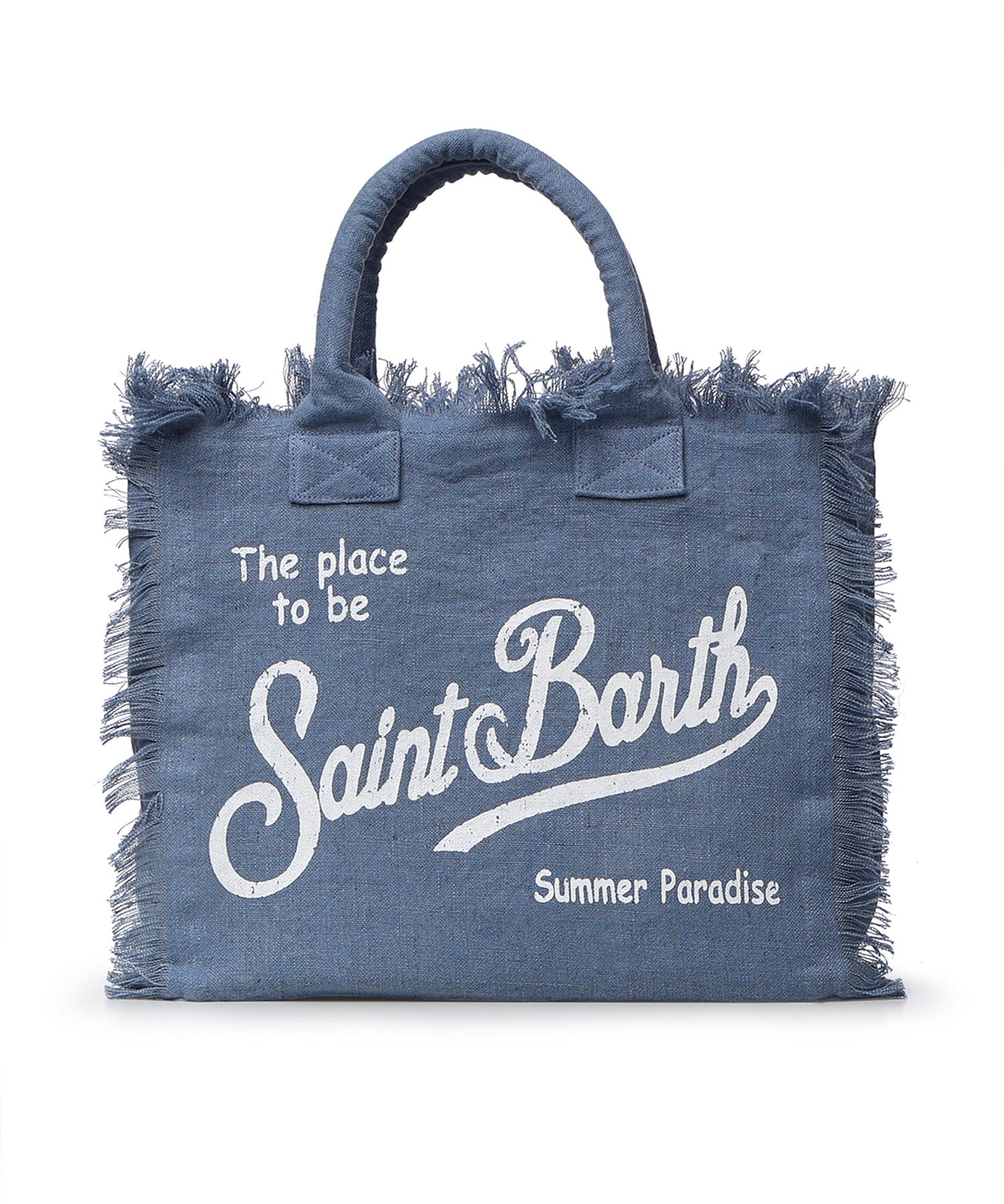 Borsa Vanity in lino con logo VANI022 00262L MC2 SAINT BARTH 