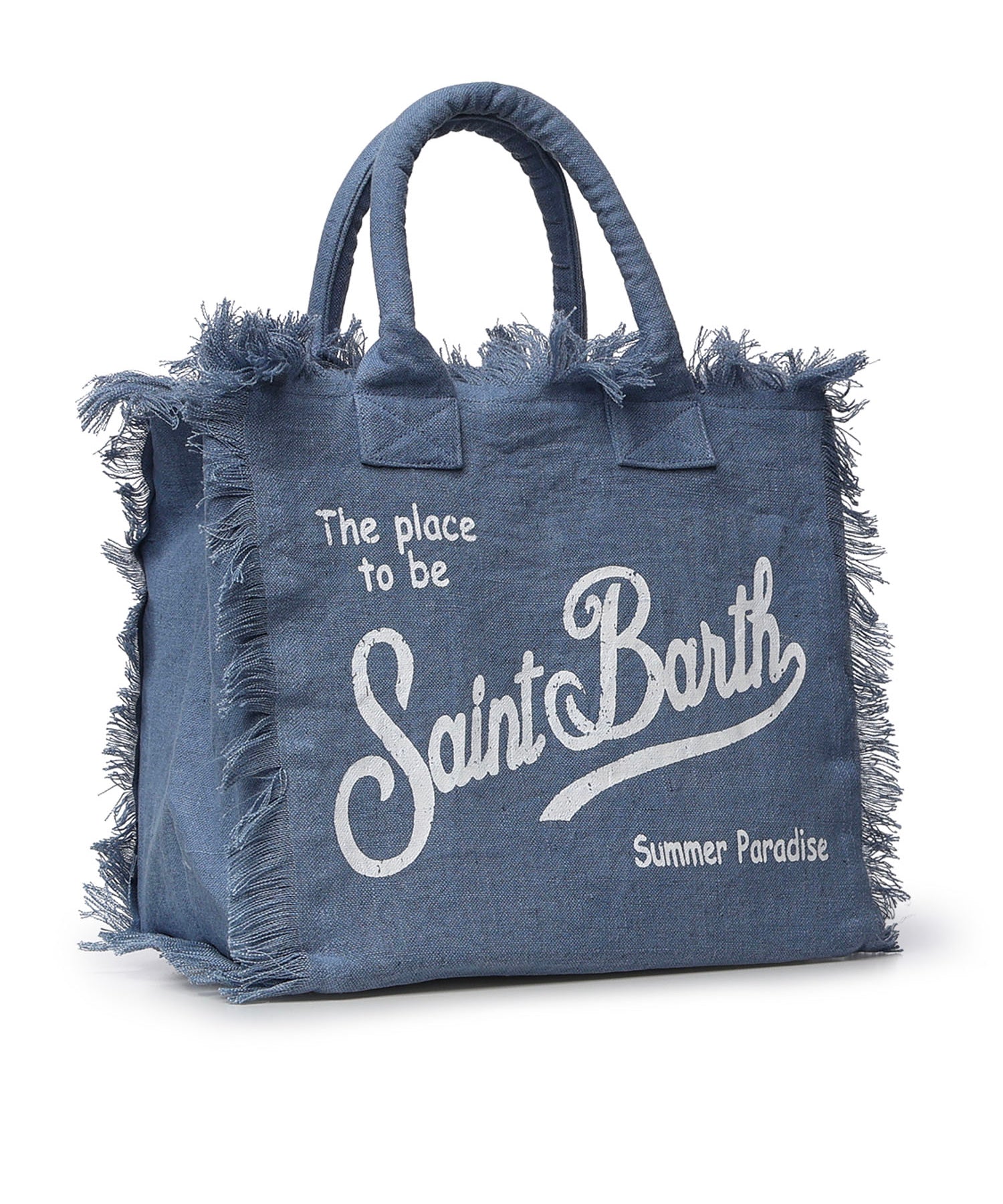 Borsa Vanity in lino con logo VANI022 00262L MC2 SAINT BARTH 
