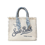 Borsa Vanity in canvas con twill removibile VANI045 09243L MC2 SAINT BARTH 