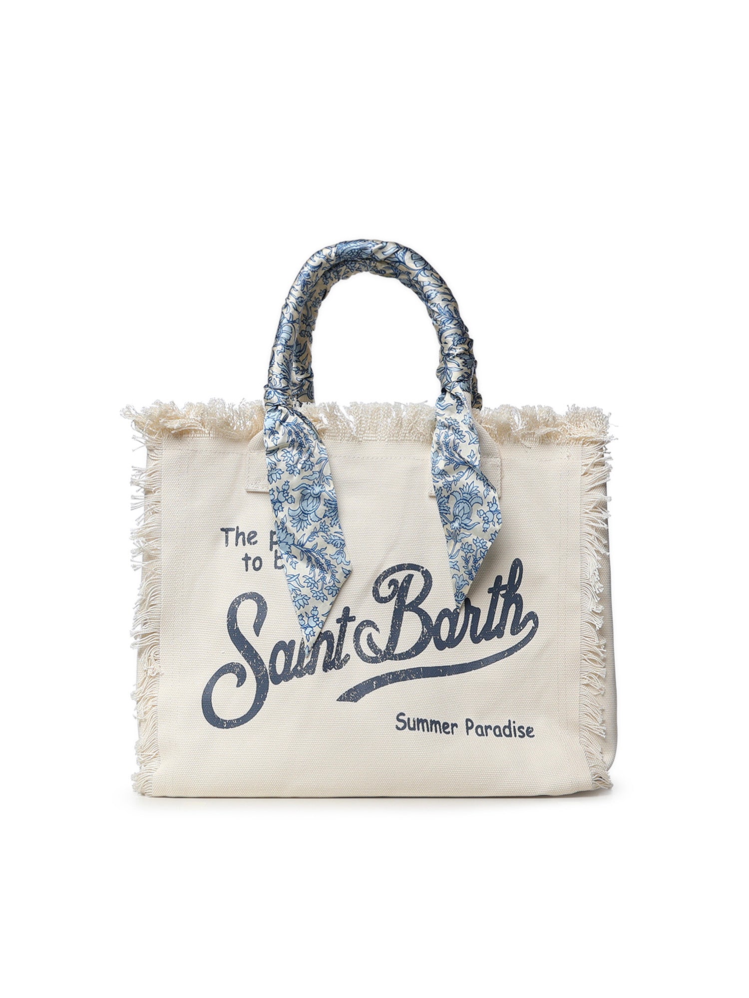 Borsa Vanity in canvas con twill removibile VANI045 09243L MC2 SAINT BARTH 