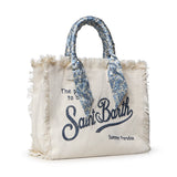 Borsa Vanity in canvas con twill removibile VANI045 09243L MC2 SAINT BARTH 