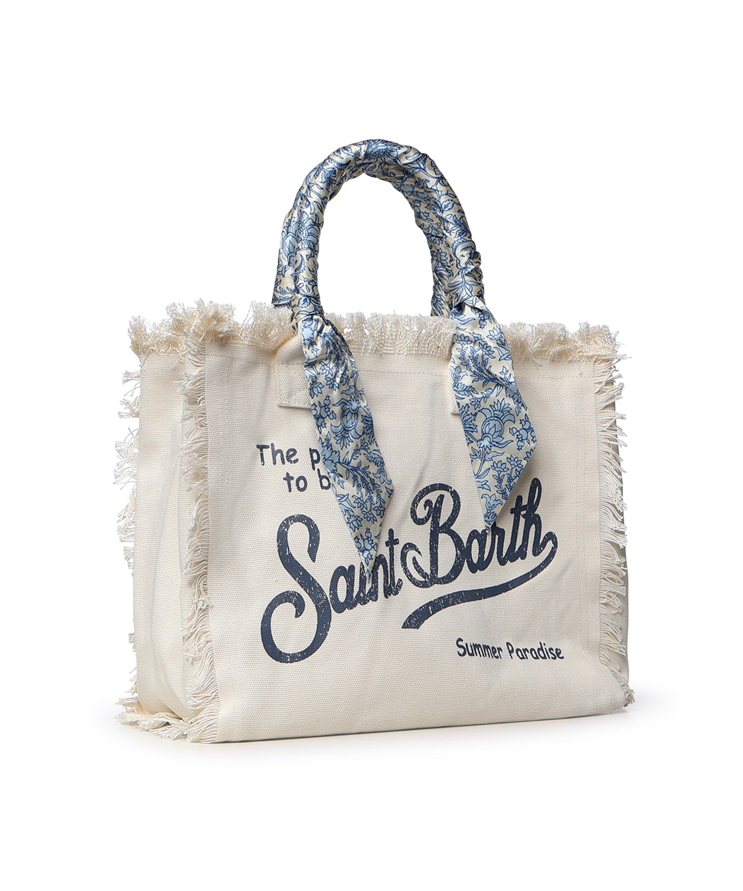 Borsa Vanity in canvas con twill removibile VANI045 09243L MC2 SAINT BARTH 