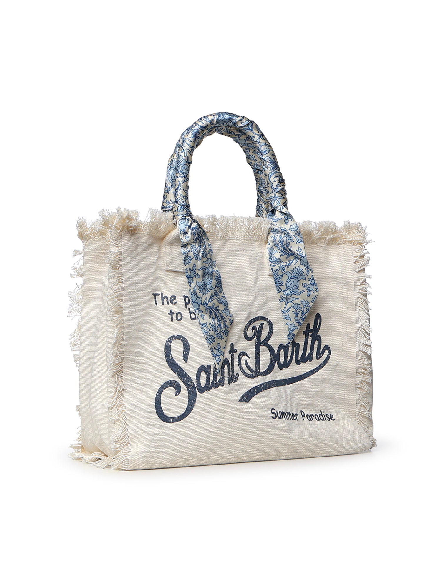 Borsa Vanity in canvas con twill removibile VANI045 09243L MC2 SAINT BARTH 