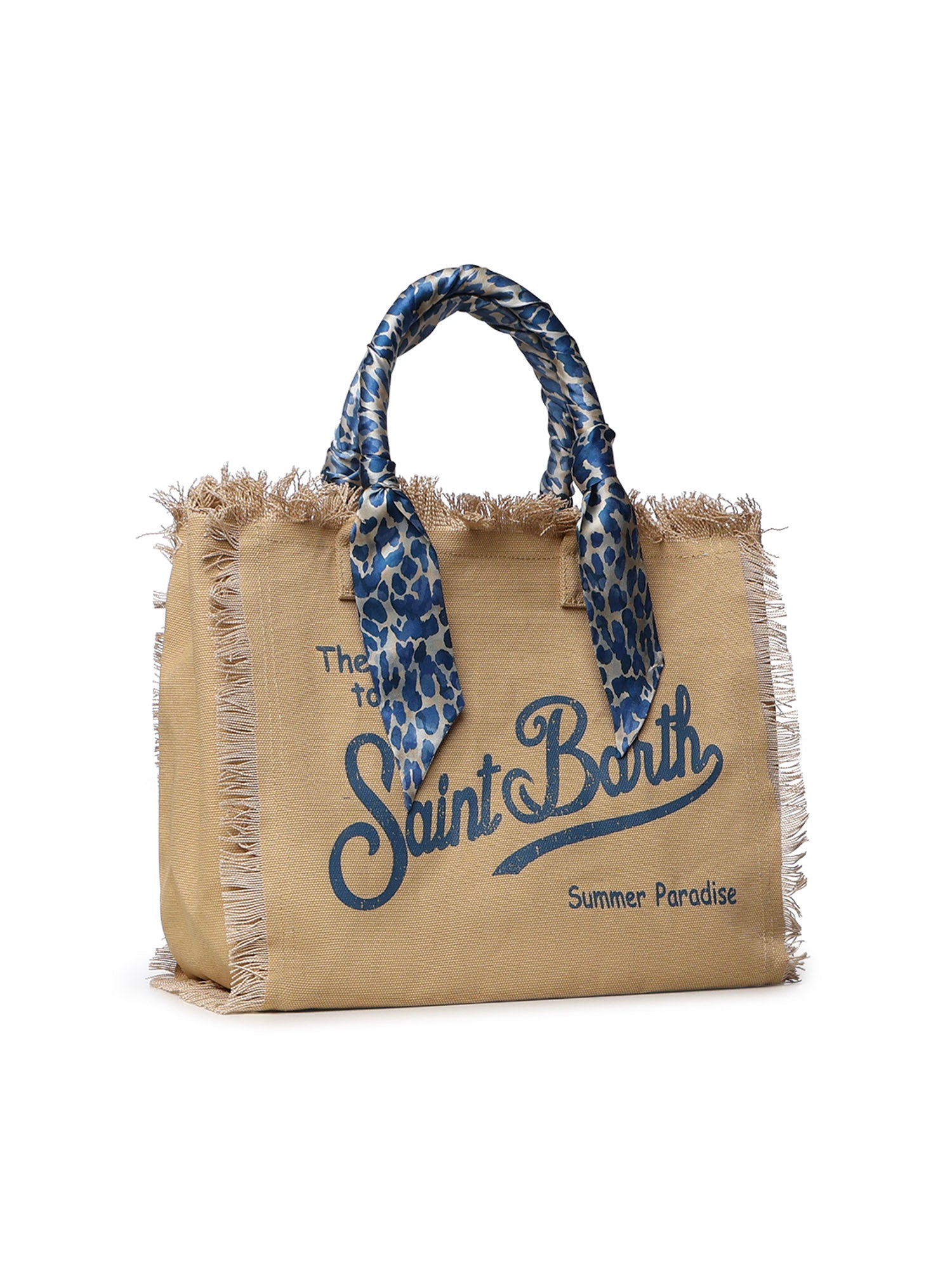 Borsa Vanity in canvas con twill removibile VANI045 09245L MC2 SAINT BARTH 