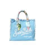 Borsa Vanity in canvas con twill removibile VANI045 09250L MC2 SAINT BARTH 