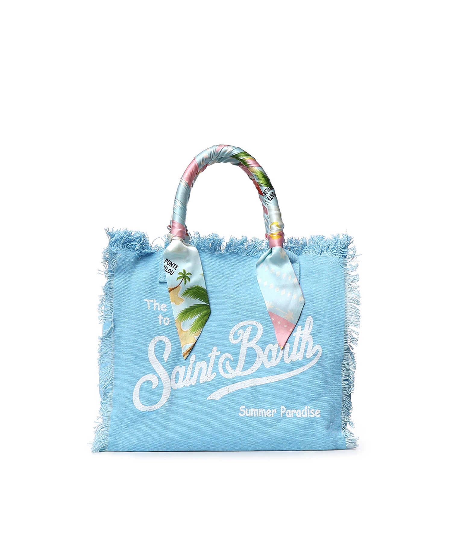 Borsa Vanity in canvas con twill removibile VANI045 09250L MC2 SAINT BARTH 