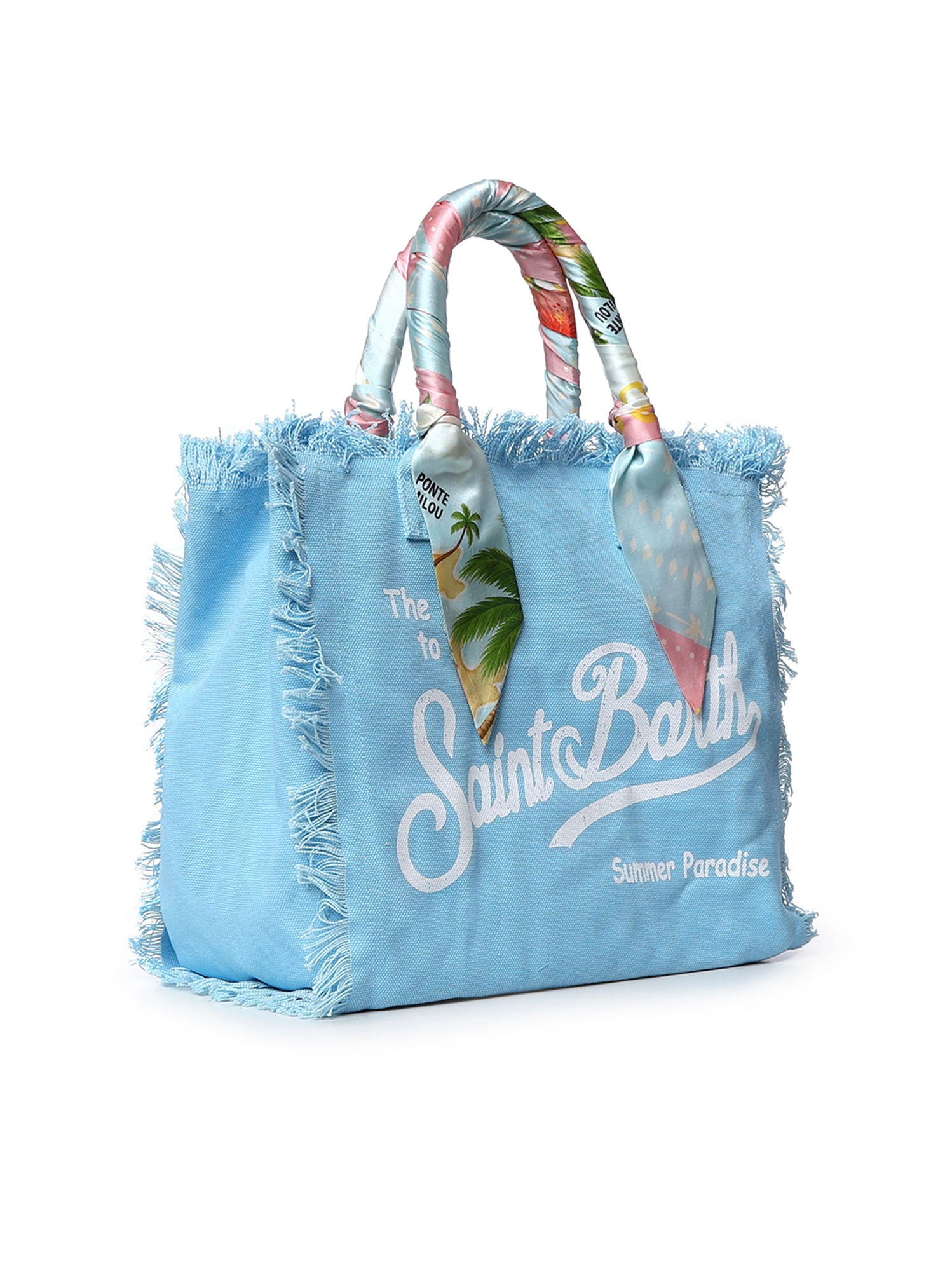 Borsa Vanity in canvas con twill removibile VANI045 09250L MC2 SAINT BARTH 