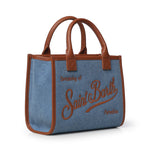 Borsa Vanity in denim e pelle VANMD001 01515L MC2 SAINT BARTH 