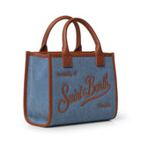 Borsa Vanity in denim e pelle VANMD001 01515L MC2 SAINT BARTH 