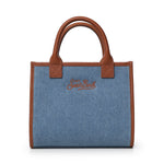 Borsa Vanity in denim e pelle VANMD001 01515L MC2 SAINT BARTH 