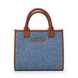 Borsa Vanity in denim e pelle VANMD001 01515L MC2 SAINT BARTH 