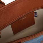 Borsa Vanity in denim e pelle VANMD001 01515L MC2 SAINT BARTH 