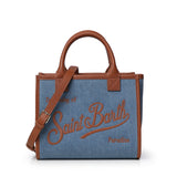 Borsa Vanity in denim e pelle VANMD001 01515L MC2 SAINT BARTH 