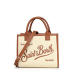 Borsa Vanity in denim e pelle VANMD001 01517L MC2 SAINT BARTH 