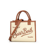 Borsa Vanity in denim e pelle VANMD001 01517L MC2 SAINT BARTH 