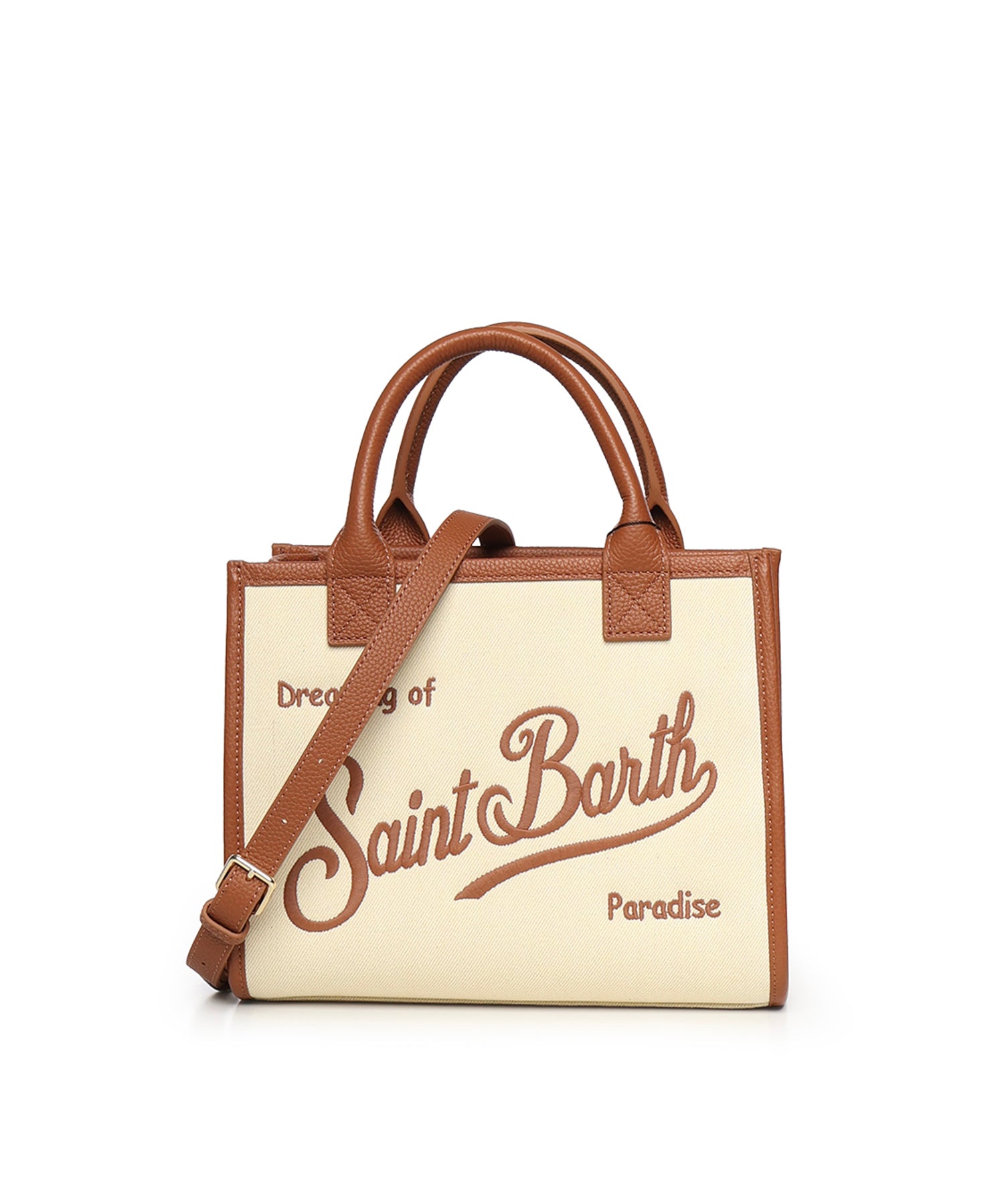 Borsa Vanity in denim e pelle VANMD001 01517L MC2 SAINT BARTH 