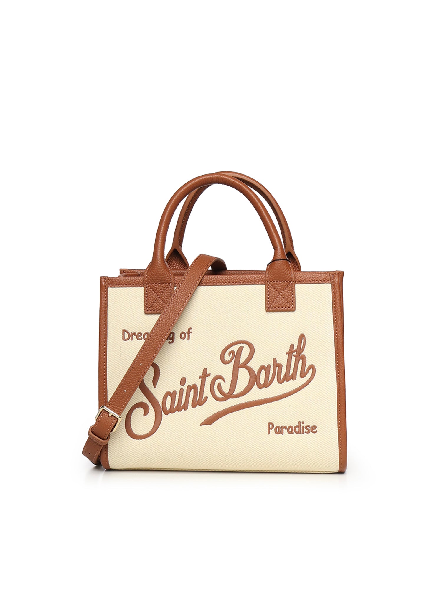 Borsa Vanity in denim e pelle VANMD001 01517L MC2 SAINT BARTH 