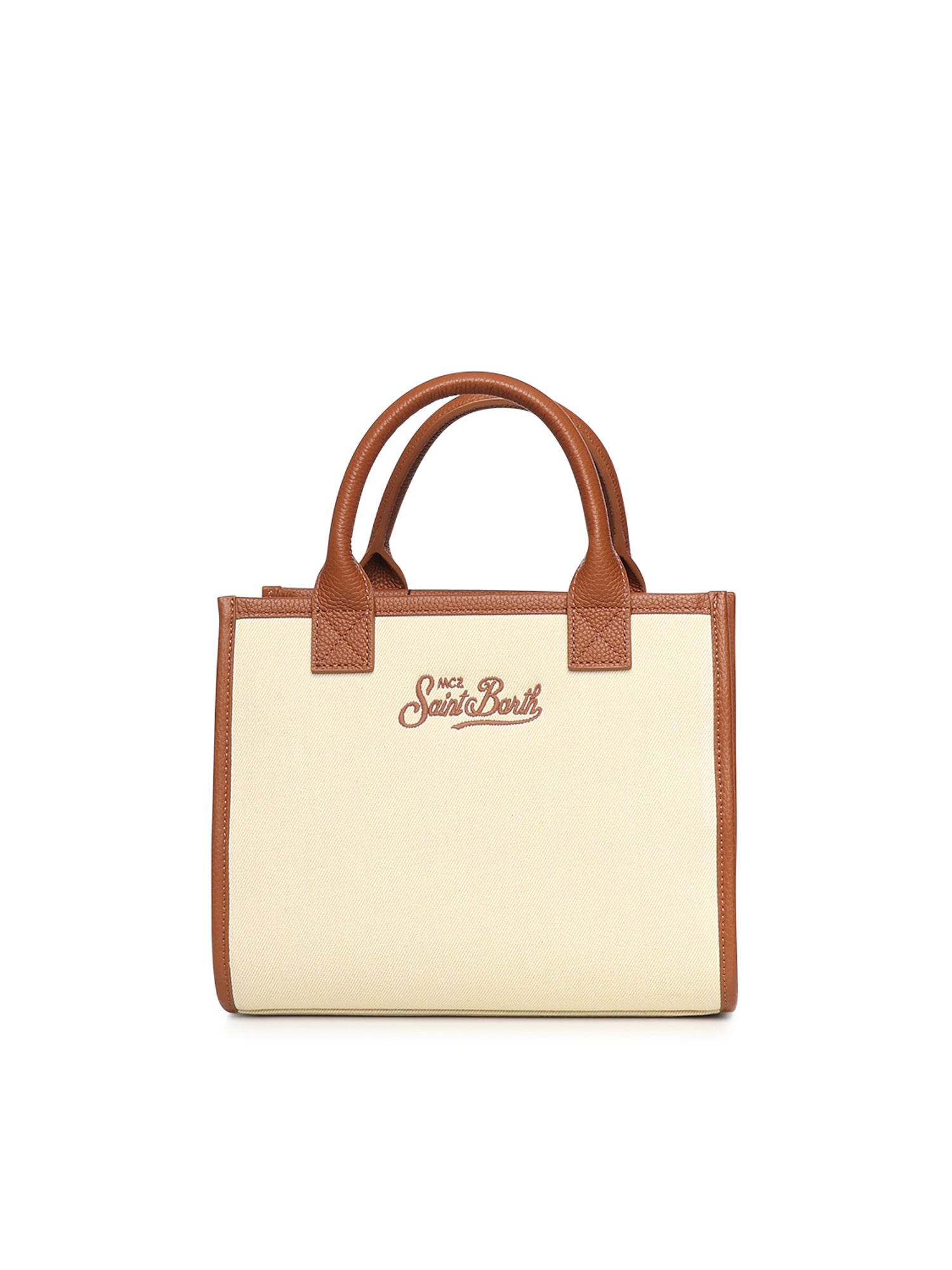 Borsa Vanity in denim e pelle VANMD001 01517L MC2 SAINT BARTH 