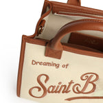 Borsa Vanity in denim e pelle VANMD001 01517L MC2 SAINT BARTH 