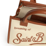 Borsa Vanity in denim e pelle VANMD001 01517L MC2 SAINT BARTH 