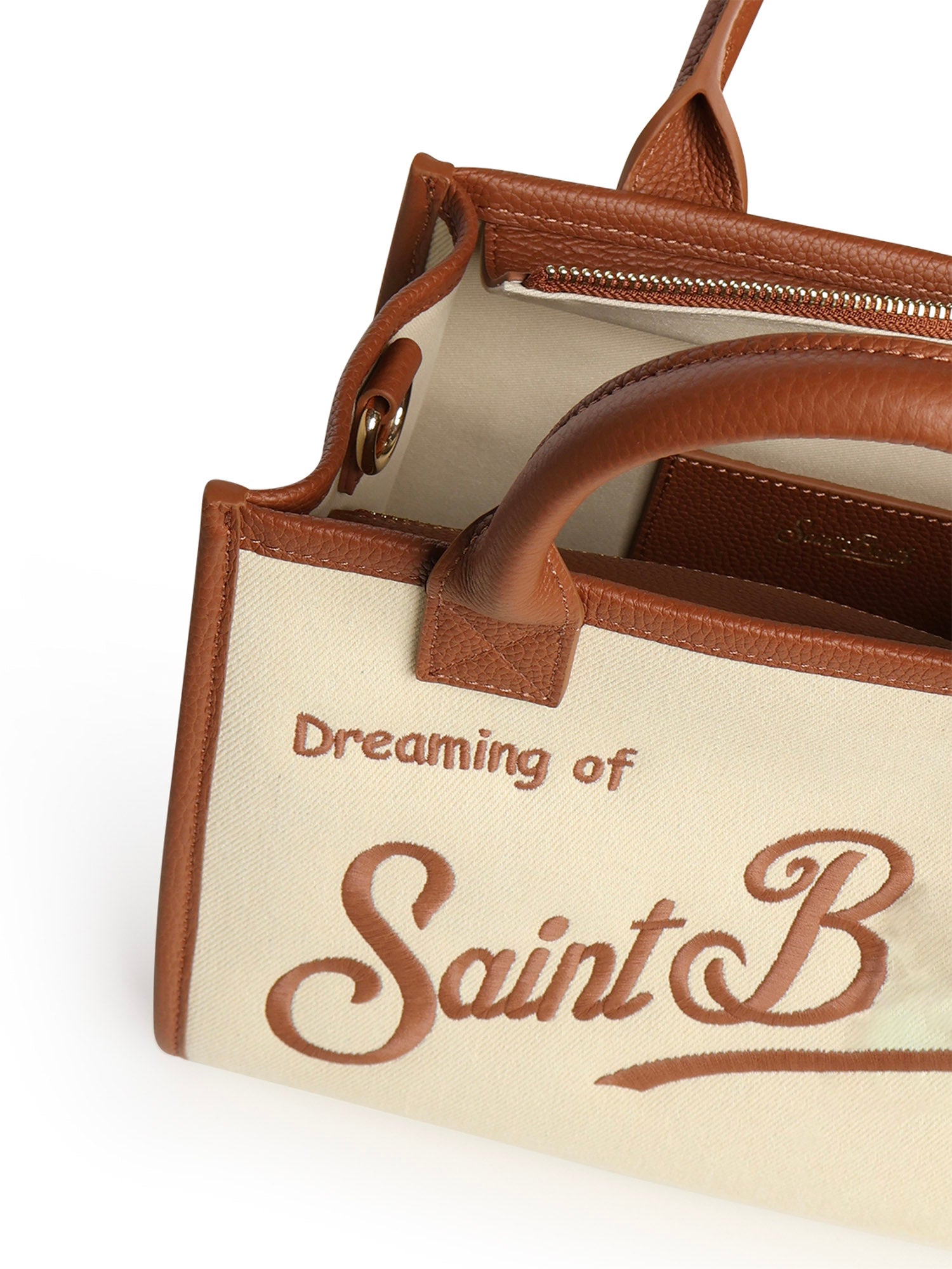 Borsa Vanity in denim e pelle VANMD001 01517L MC2 SAINT BARTH 