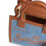 Borsa Vanity mini in denim e pelle VANMI001 01515L MC2 SAINT BARTH 