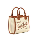 Borsa Vanity mini in canvas e pelle VANMI001 01517L MC2 SAINT BARTH 