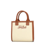 Borsa Vanity mini in canvas e pelle VANMI001 01517L MC2 SAINT BARTH 