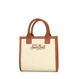 Borsa Vanity mini in canvas e pelle VANMI001 01517L MC2 SAINT BARTH 