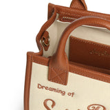 Borsa Vanity mini in canvas e pelle VANMI001 01517L MC2 SAINT BARTH 