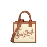 Borsa Vanity mini in canvas e pelle VANMI001 01517L MC2 SAINT BARTH 