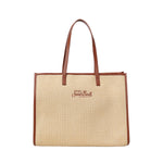 Borsa Vivian Mid Straw effetto raffia con logo VIV0007 00368L MC2 SAINT BARTH 