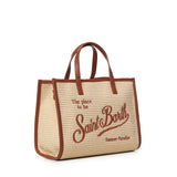 Borsa Vivian medium effetto raffia con logo VVID001 00368L MC2 SAINT BARTH 