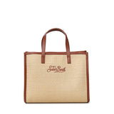 Borsa Vivian medium effetto raffia con logo VVID001 00368L MC2 SAINT BARTH 