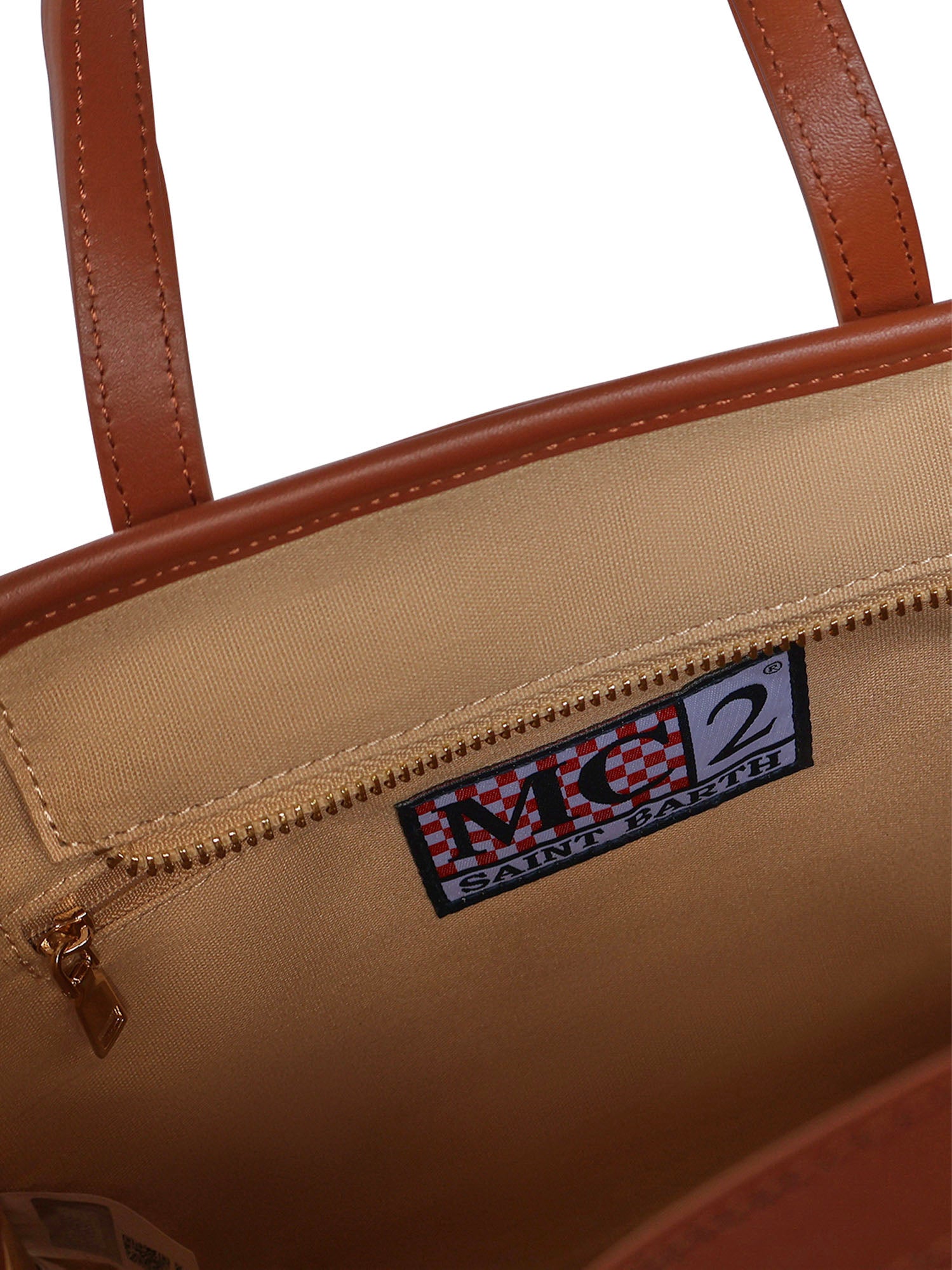 Borsa Vivian medium effetto raffia con logo VVID001 00368L MC2 SAINT BARTH 