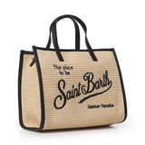 Borsa Vivian medium effetto raffia con logo VVID001 00421L MC2 SAINT BARTH 