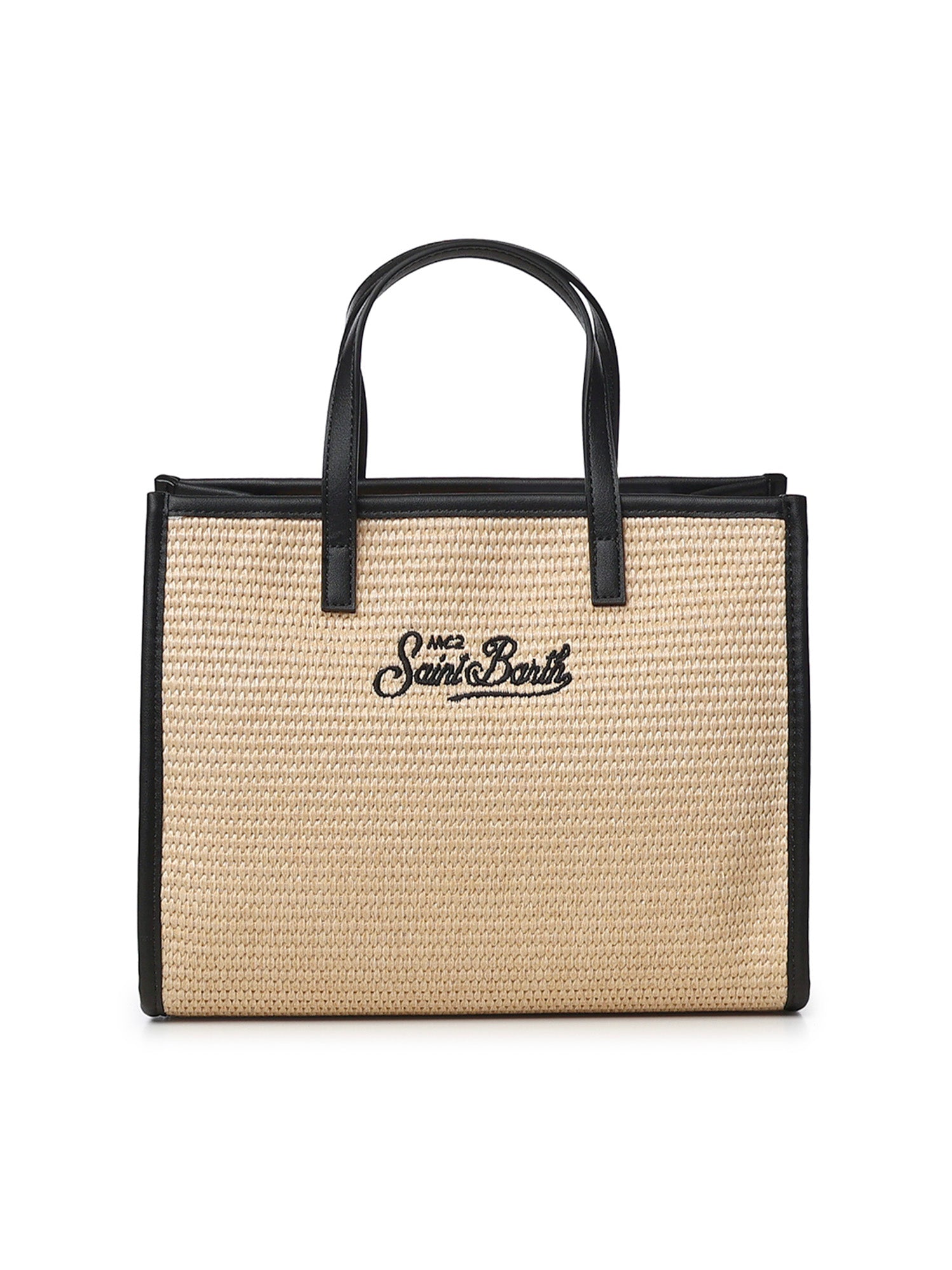 Borsa Vivian medium effetto raffia con logo VVID001 00421L MC2 SAINT BARTH 