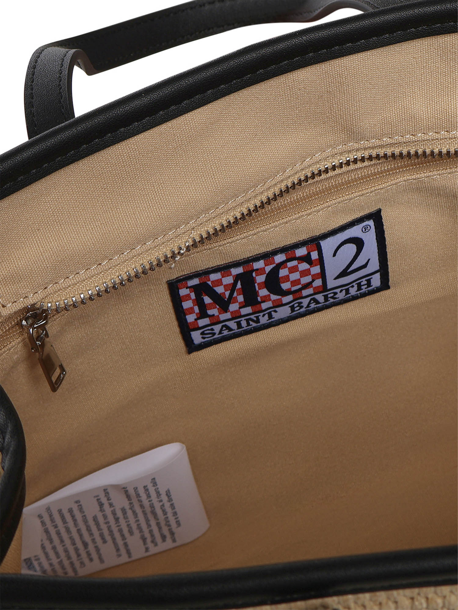 Borsa Vivian medium effetto raffia con logo VVID001 00421L MC2 SAINT BARTH 