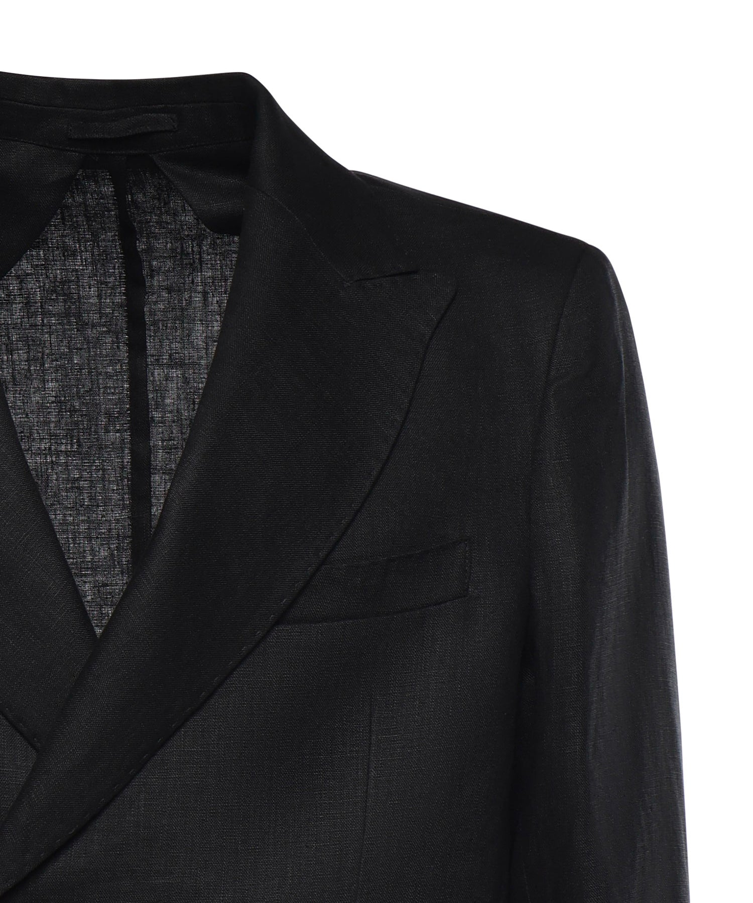 Blazer doppiopetto in lino MCAUS3259S26 019 MICHAEL COAL 