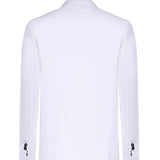 Blazer doppiopetto in lino MCAUS3259S26 282 MICHAEL COAL 