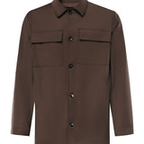 Overshirt James in misto lana MCJAM3687S26 194 MICHAEL COAL 