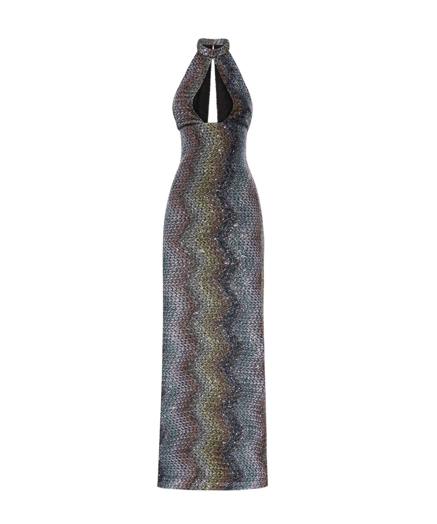 Abito lungo con lamé e paillettes DS26SG2V BC0065SMSNS MISSONI 