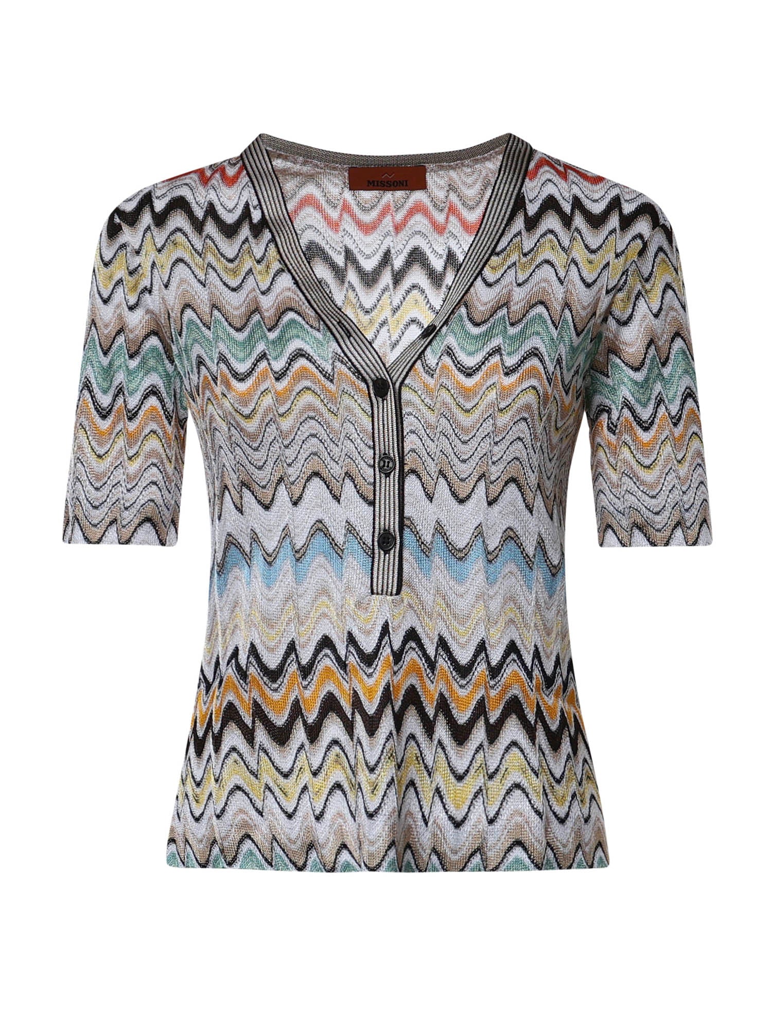 Maglia in lamé a zig-zag DS26SN1N BR015BSMSNN MISSONI 